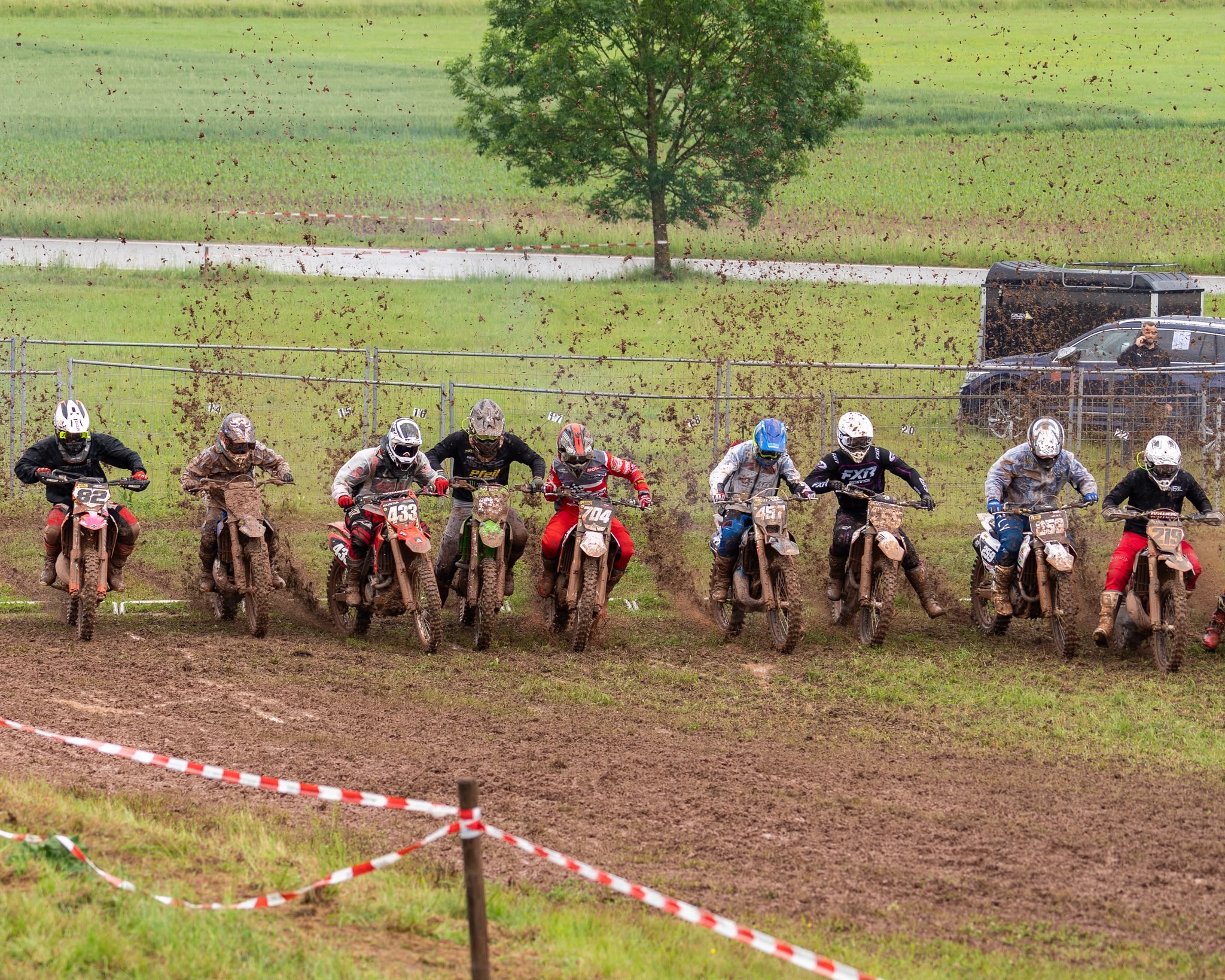 Start beim Renntag des MC Ansbach